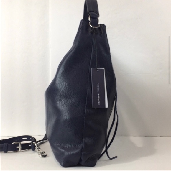 Rebecca Minkoff Moto Hobo/Crossbody in Black Leather - Picture 4 of 11